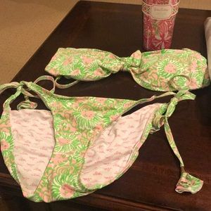 Lilly Pulitzer bathing suit and cup